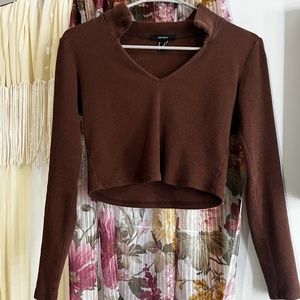 Forever 21 Brown Crop Top